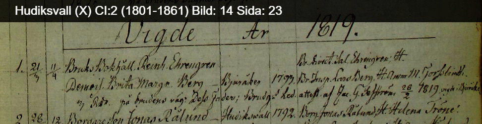 Vielse i Hudiksvall